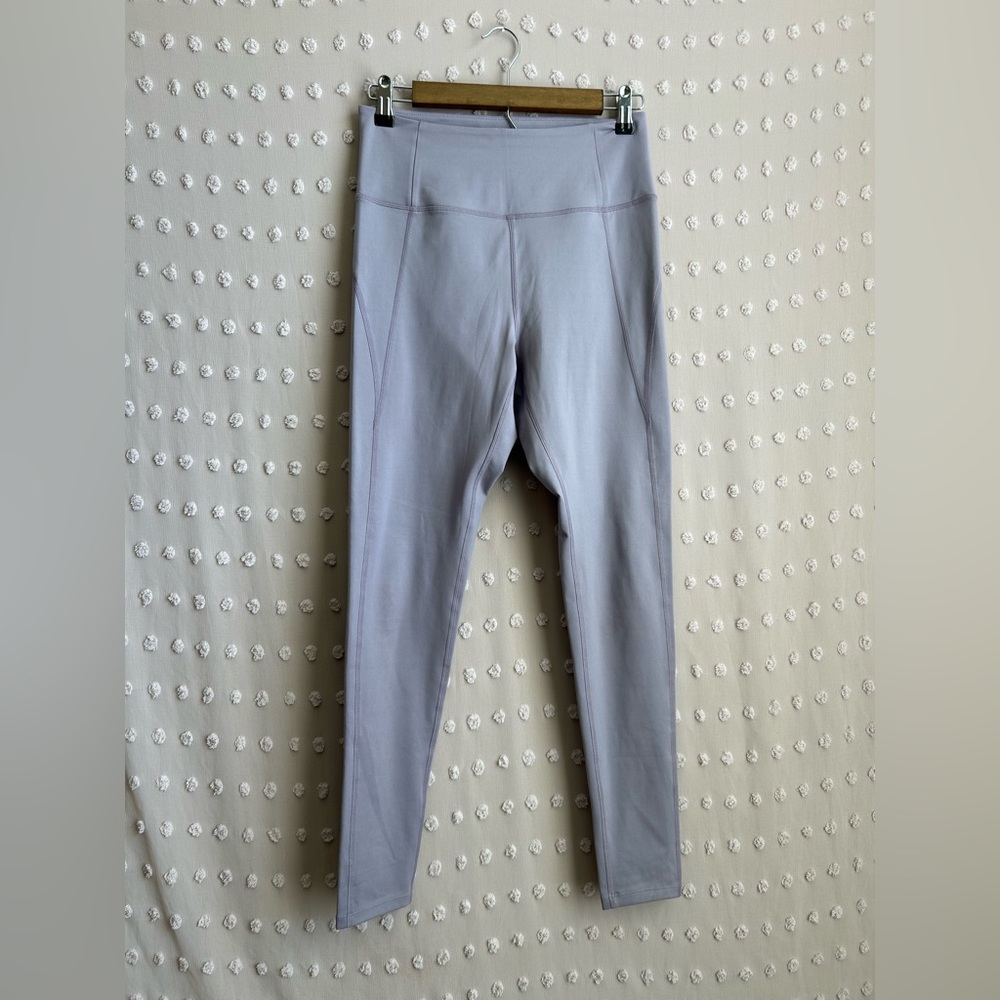 Girlfriend‎ Collective High Waisted 7/8 Leggings Sz M Lavender Purple